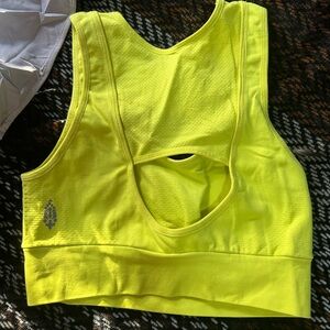 Free people Bright Yellow Sports Bra